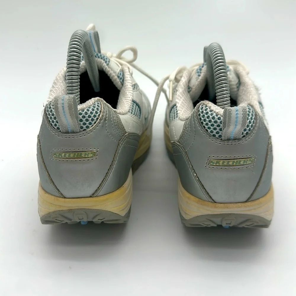 Skechers Shape Up (11803) Shoes Women’s Size 7.5 White - Blue - Silver